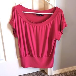 The Limited, off the shoulder blouse with accented tee shirt length sleeves.